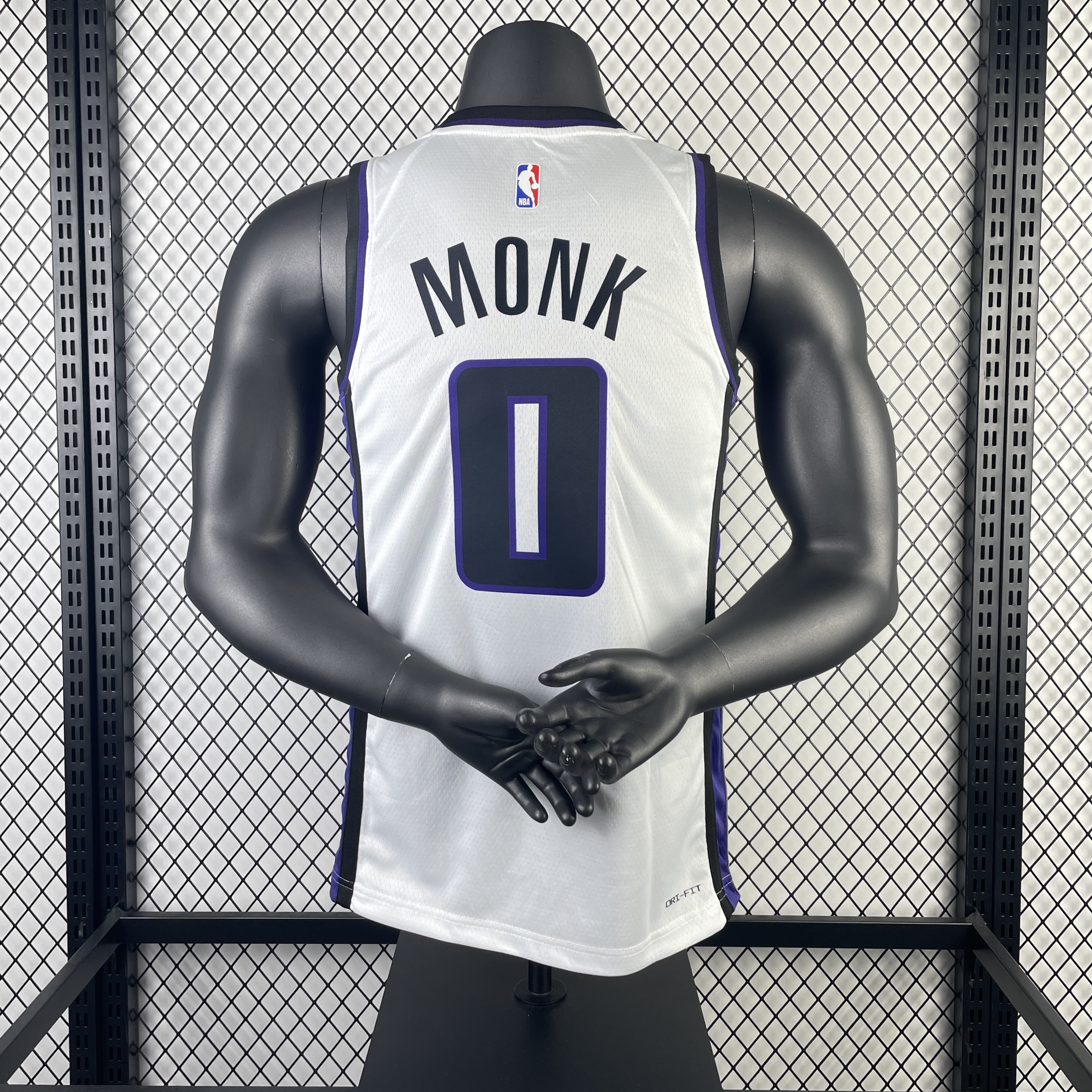 Men Sacramento Kings #0 Monk white NBA 2023 24 Season Jerseys